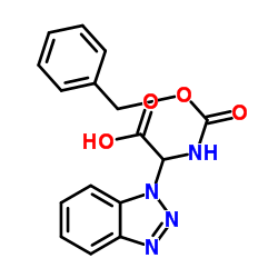 2-(1H-Benzo[d][1,2,3]triazol-1-yl)-2-(((benzyloxy)carbonyl)amino)acetic acid Structure