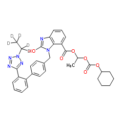 2-Desethoxy-2-hydroxy-2H-2-ethyl Candesartan Cilexetil-d5 Structure