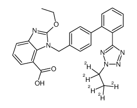 2H-2-Ethyl-d5 Candesartan Structure