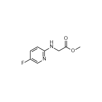 Methyl N-(5-fluoro-2-pyridinyl)glycinate Structure