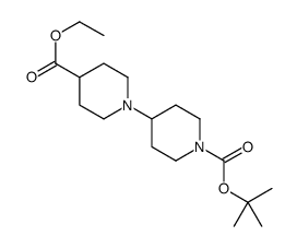 1-(1-(叔丁氧基羰基)哌啶-4-基)-4-乙基哌啶-4-羧酸结构式