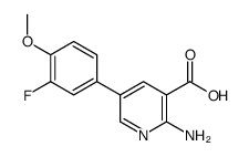 2-amino-5-(3-fluoro-4-methoxyphenyl)pyridine-3-carboxylic acid Structure