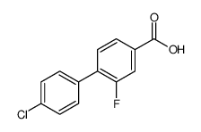 4-(4-chlorophenyl)-3-fluorobenzoic acid Structure