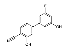 4-(3-fluoro-5-hydroxyphenyl)-2-hydroxybenzonitrile结构式