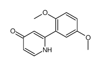 2-(2,5-dimethoxyphenyl)-1H-pyridin-4-one Structure