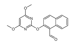 2-(4,6-dimethoxypyrimidin-2-yl)oxynaphthalene-1-carbaldehyde结构式