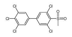 4-Methylsulfonyl-3,3',4',5,5'-pentachlorobiphenyl结构式