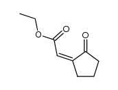 (Z)-ethyl (2-oxocyclopentylidene)acetate结构式