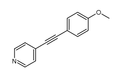 4-[2-(4-methoxyphenyl)ethynyl]pyridine Structure