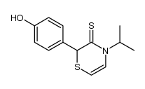 2-(4-hydroxyphenyl)-4-isopropyl-2H-1,4-thiazine-3(4H)-thione Structure