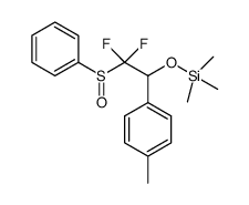 (2,2-difluoro-2-(phenylsulfinyl)-1-(p-tolyl)ethoxy)trimethylsilane结构式