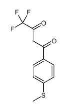 4,4,4-trifluoro-1-(4-methylsulfanylphenyl)butane-1,3-dione结构式