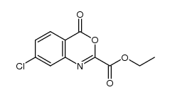 ethyl 7-chloro-4-oxo-4H-benzo[d][1,3]oxazine-2-carboxylate结构式