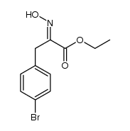 ethyl 3-(4-bromophenyl)-2-(hydroxyimino)propionate结构式