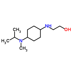 2-({4-[Isopropyl(methyl)amino]cyclohexyl}amino)ethanol结构式