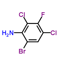 6-Bromo-2,4-dichloro-3-fluoroaniline Structure