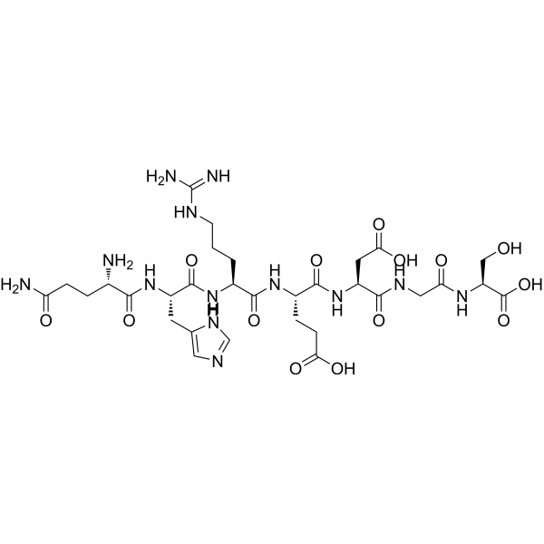 Amyloid β-Protein (1-6) amide trifluoroacetate salt结构式
