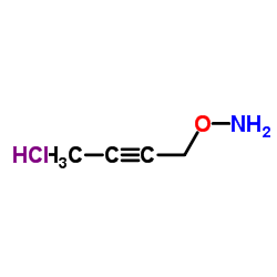 O-(But-2-ynyl)hydroxylaminehydrochloride结构式