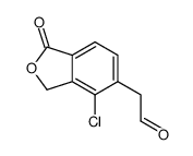 (4-chloro-1-oxo-1,3-dihydro-2-benzofuran-5-yl)acetaldehyde结构式