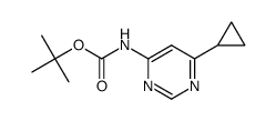 (6-cyclopropylpyrimidin-4-yl)-carbamic acid tert-butyl ester Structure