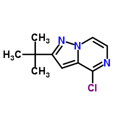 4-Chloro-2-(2-methyl-2-propanyl)pyrazolo[1,5-a]pyrazine结构式