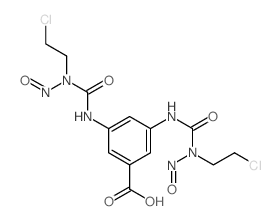 3,5-bis[(2-chloroethyl-nitroso-carbamoyl)amino]benzoic acid结构式