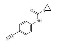 N-(4-cyanophenyl)aziridine-1-carboxamide structure