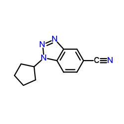 1-Cyclopentyl-1H-benzotriazole-5-carbonitrile Structure