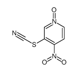 Thiocyanic acid, 4-nitro-3-pyridyl ester 1-oxide (8CI) structure