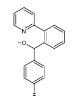 (4-fluorophenyl)(2-(pyridin-2-yl)phenyl)methanol结构式