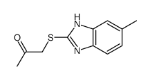 1-[(6-methyl-1H-benzimidazol-2-yl)sulfanyl]propan-2-one结构式