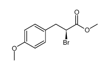 methyl 2-bromo-3-(4-methoxyphenyl)propanoate结构式