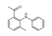 1-((3-methyl-2-(phenylamino))phenyl)ethanone结构式