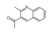 1-(2-甲基喹啉-3-基)乙酮结构式