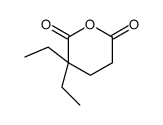 3,3-diethyloxane-2,6-dione Structure