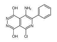 8-amino-5-chloro-7-phenyl-2,3-dihydropyrido[3,4-d]pyridazine-1,4-dione结构式