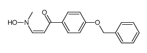 (Z)-1-(4-(benzyloxy)phenyl)-3-(hydroxy(methyl)amino)prop-2-en-1-one Structure