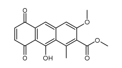 9-hydroxy-3-methoxy-1-methyl-5,8-dioxo-5,8-dihydroanthracene-2-carboxylic acid methyl ester Structure