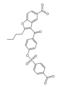 4-[(2-butyl-5-nitro-1-benzofuran-3-yl)carbonyl]phenyl-4-nitrobenzenesulfonate Structure
