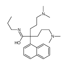 α,α-Bis[3-(dimethylamino)propyl]-N-propyl-1-naphthaleneacetamide结构式
