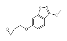 3-methoxy-6-(oxiran-2-ylmethoxy)-1,2-benzothiazole Structure