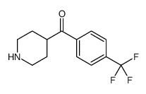 4-哌啶基[4-(三氟甲基)苯基]甲酮结构式