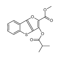 methyl 3-(2-methylpropanoyloxy)-[1]benzothiolo[3,2-b]furan-2-carboxylate结构式