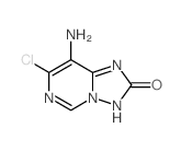 [1,2,4]Triazolo[1,5-c]pyrimidin-2(3H)-one,8-amino-7-chloro- Structure