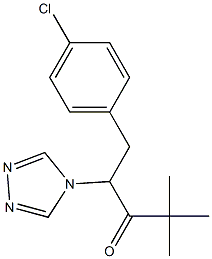 1-(4-chlorophenyl)-4,4-dimethyl-2-(4H-1,2,4-triazol-4-yl)pentan-3-one结构式