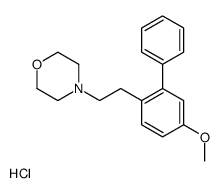 4-[2-(4-methoxy-2-phenylphenyl)ethyl]morpholine,hydrochloride结构式