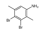 3,4-dibromo-2,5-dimethylaniline Structure