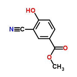 3-氰基-4-羟基苯甲酸甲酯结构式