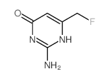 4(3H)-Pyrimidinone,2-amino-6-(fluoromethyl)-结构式