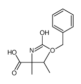 N-[(Benzyloxy)carbonyl]-3-methylisovaline结构式